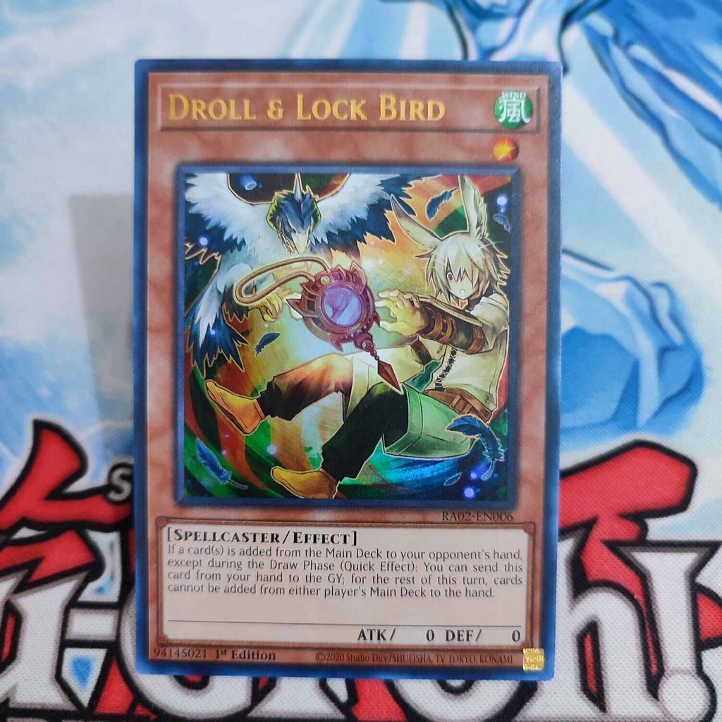 Jual yugioh droll lock bird alt art RA02 ultra rare original | Shopee ...