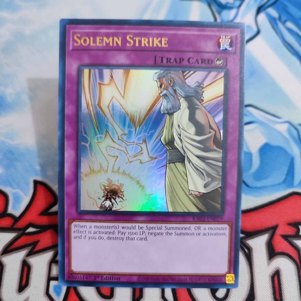 Solemn Strike Carta Yugioh! Collectors Rare Inglés