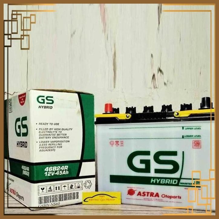 Jual [SCM] AKI GS ASTRA HYBRID NS60 ACCU AKI GS HYBRID FEROZA TARUNA
