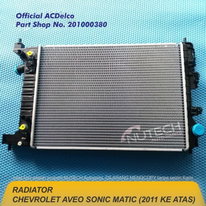 Jual Part Qualitas Radiator Chevrolet Aveo Sonic Matic At Ori Original ...