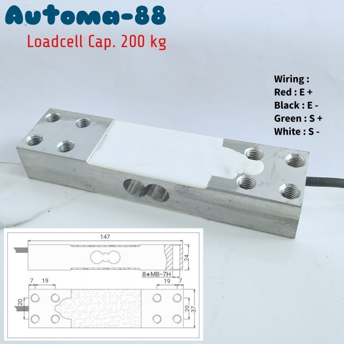 Jual LOADCELL 200KG LOAD CELL 200 KG SENSOR TIMBANGAN DIGITAL WEIGHING ...