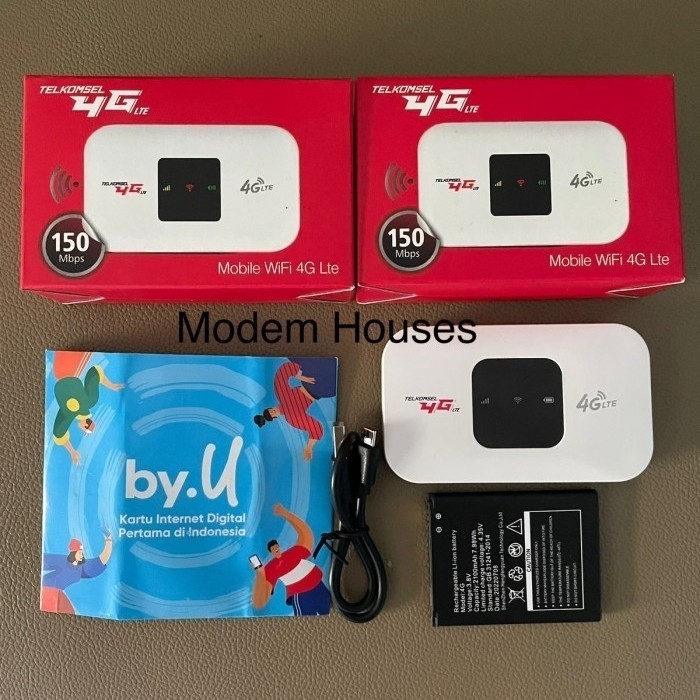 Jual Modem Wifi Telkomsel 4G Lte Unclock All Operator Mifi Free Kartu