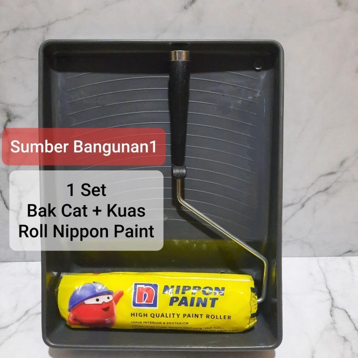 Jual Bak Cat + Kuas Roll Nippon Paint Roller Bagus Alas Tatakan Cat ...