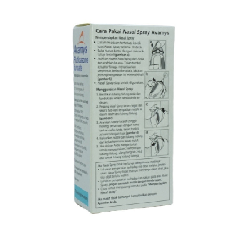 Jual AVAMYS 27.5 MCG NASAL SPRAY / FLUTICASONE / ALERGI / RHINITIS ...
