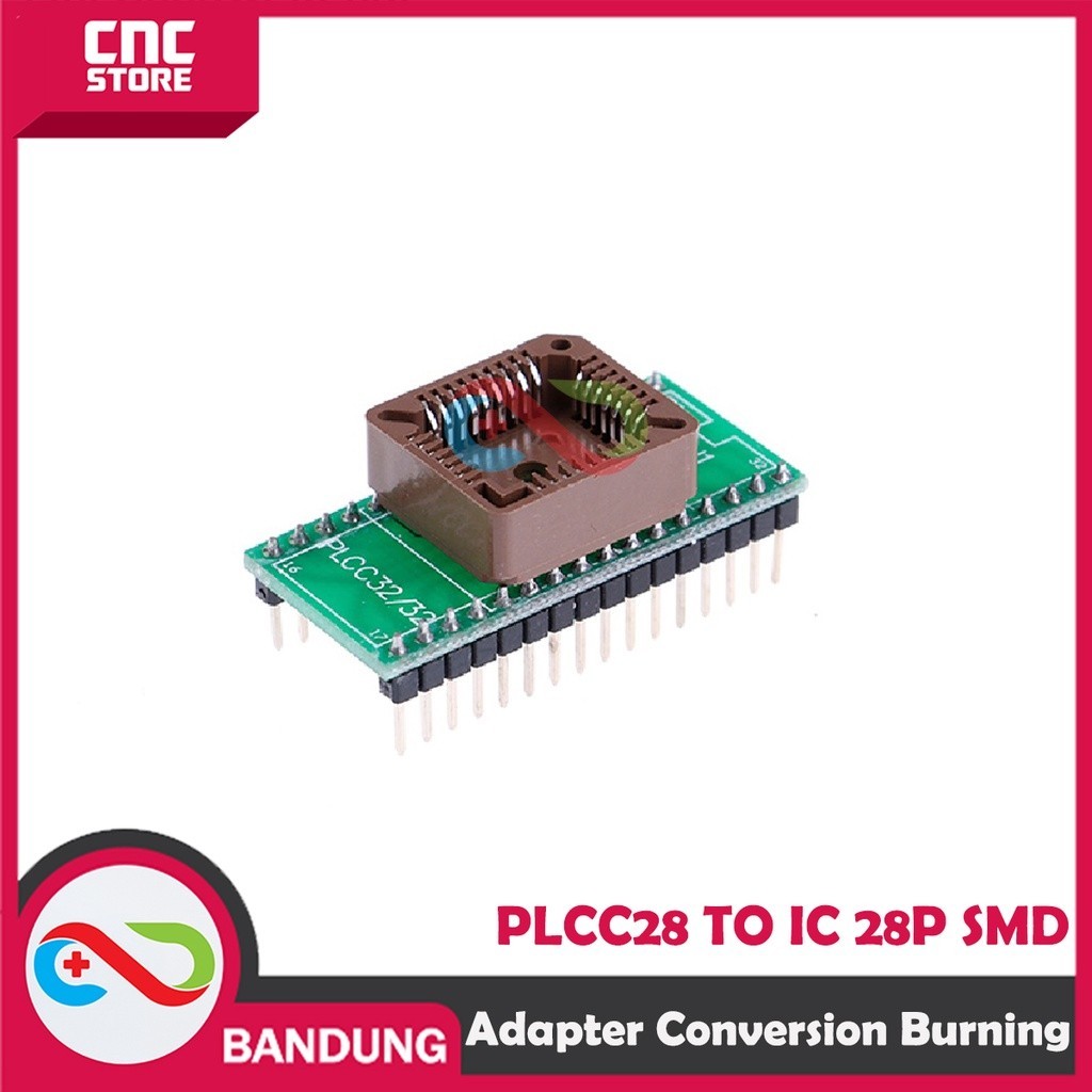 Jual ADAPTER CONVERSION BURNING SEAT PLCC28 TO IC 28P SMD | Shopee ...