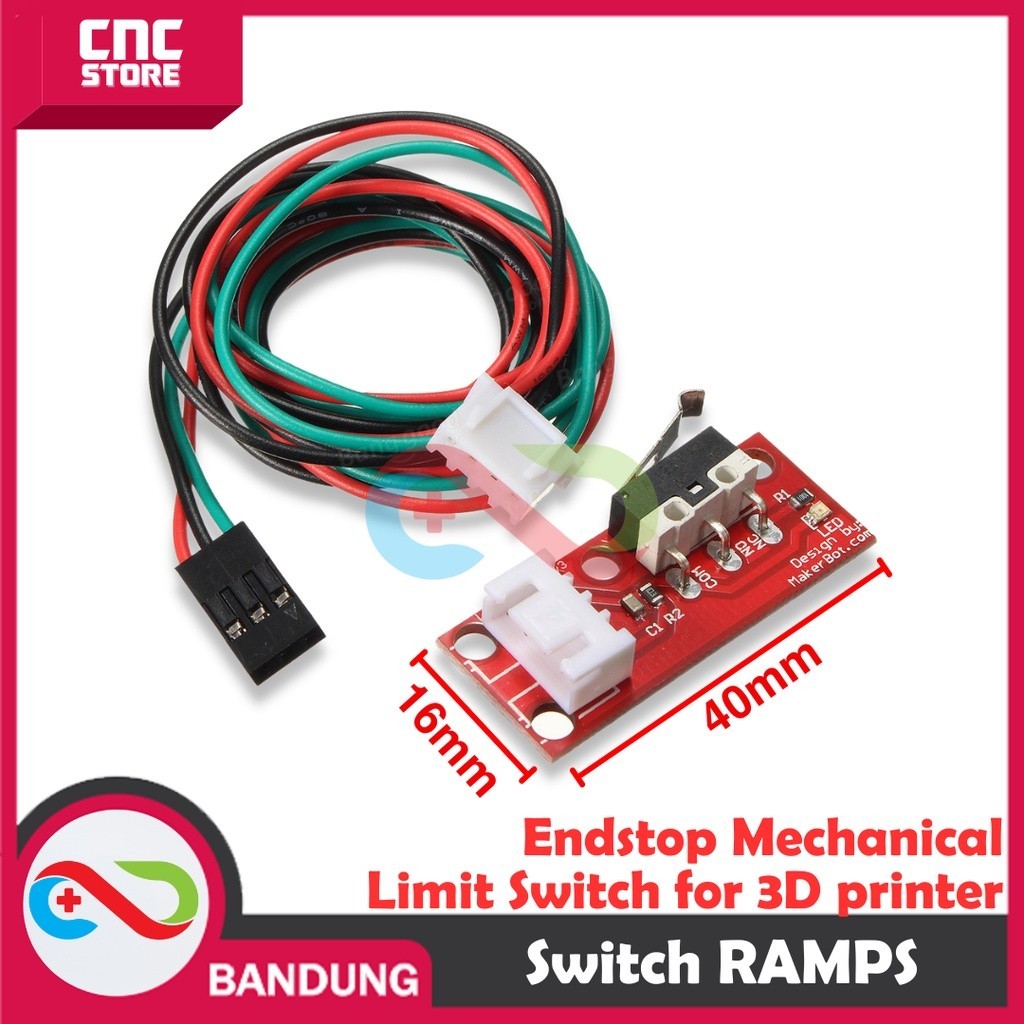 Jual Endstop Mechanical Limit Switch RAMPS 1.4 for 3D printer & Arduino ...