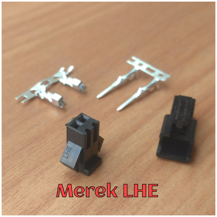 Jual (GST) Socket konektor jst 2 Pin lhe baterai Black housing kabel ...
