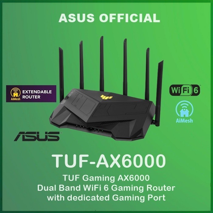 Jual Asus Tuf-Ax6000 Tuf Gaming Ax6000 Dual Band Wifi 6 Gaming Router ...