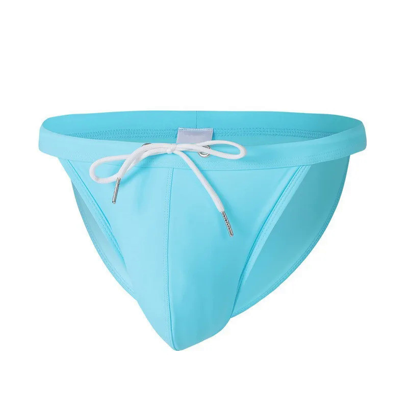 Jual Sexy Mens Swim Briefs With Bulge Big Pouch Swimwear Mini