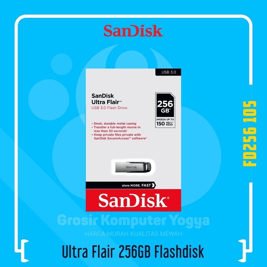 Jual SanDisk Ultra Flair 256GB Metal Casing USB 3.0 Flash Drive ...