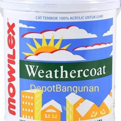 Jual Bebas Ongkir Cat Tembok Mowilex Weathercoat Exterior W White Liter Shopee