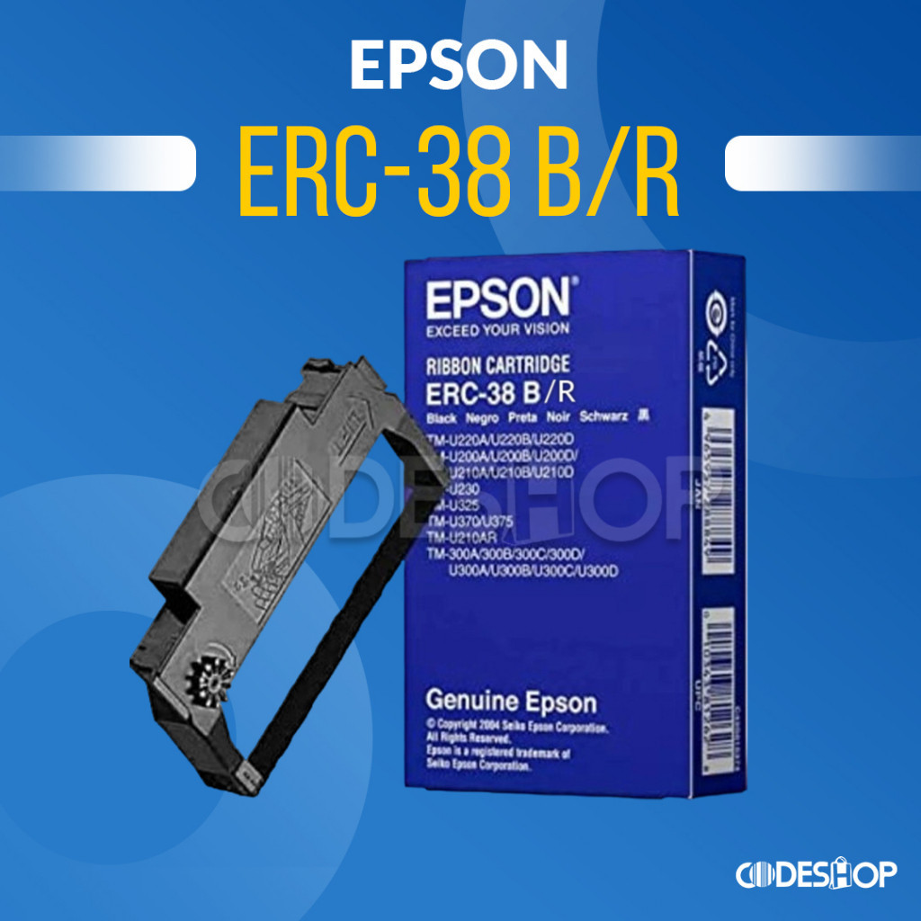 Jual Cartridge Ribbon Pita EPSON TMU 220 (ERC-38) B/R ORIGINAL Ribbon ...