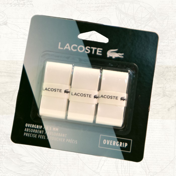 Jual GRIP / OVERGRIP TENNIS LACOSTE SURGRIP ISI 3 | Shopee Indonesia