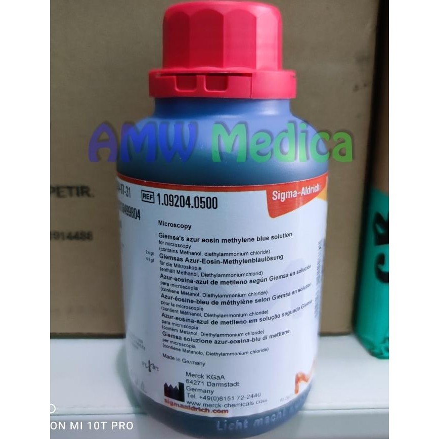 Jual Giemsa Merck Cat.1.09204.0500 500 Ml Merck Kgaa Chemicals | Shopee ...