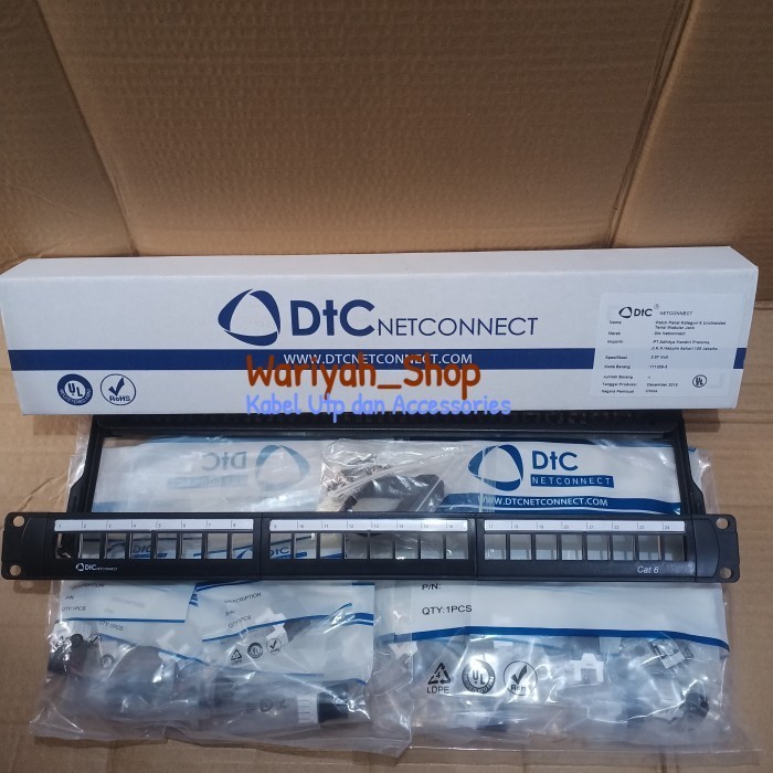 Jual Promo Patch Panel 24 Port Cat.6 Dtc | Shopee Indonesia