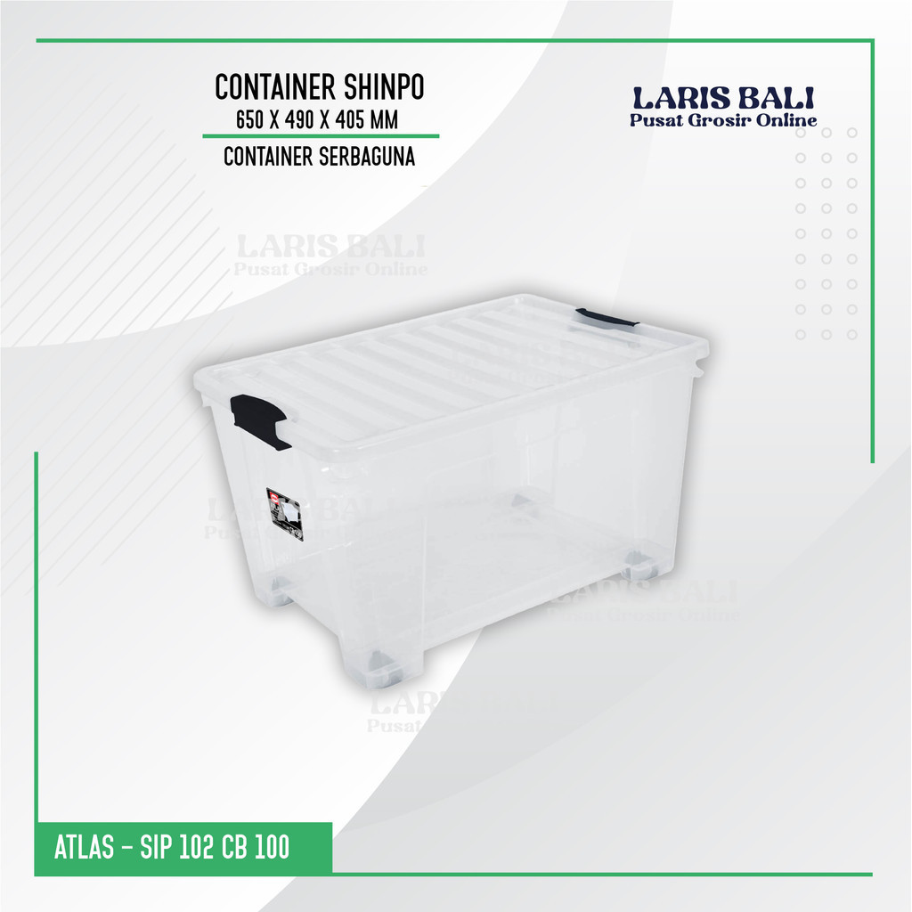 Jual Box Container Shinpo 100 Liter Transparan | Shopee Indonesia