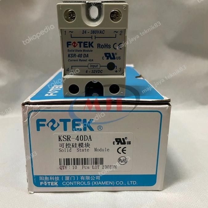 Jual Fotek Ksr-40Da/Ksr 40Da Solid State Relay 40A Original Ready Stock ...