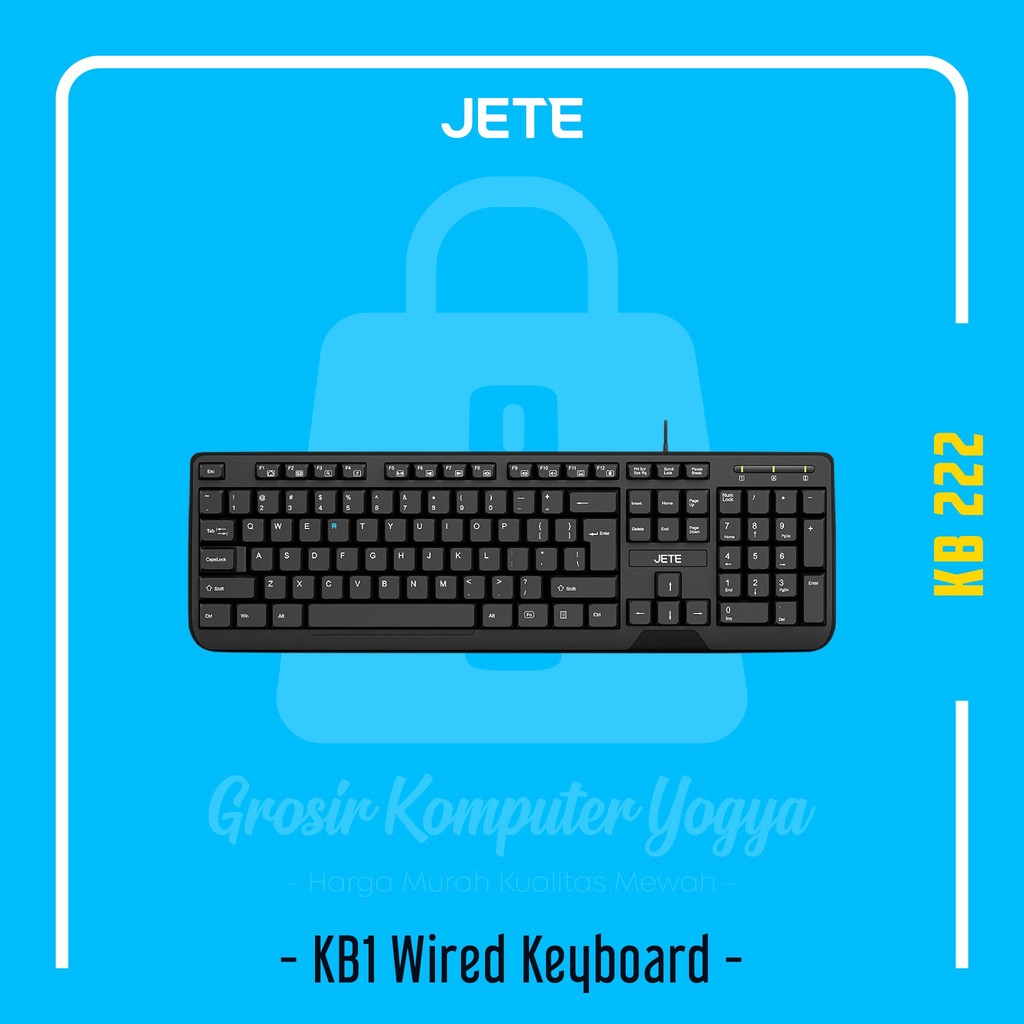 Jual Jete KB1 Silent Key Caps Splash Proof Wired Keyboard | Shopee ...