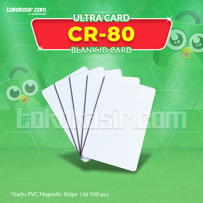 Jual KARTU PVC BLANK ID CARD ULTRACARD NOCO CR80 FARGO EVOLIS DATACARD ...