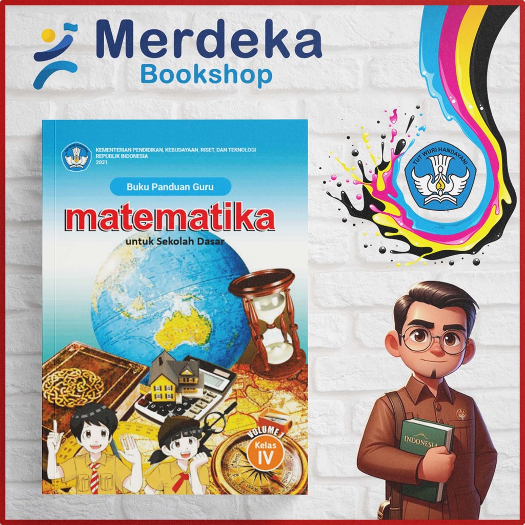 Jual Buku Panduan Guru Matematika SD/MI Kelas 4 Vol 1 K. Merdeka ...