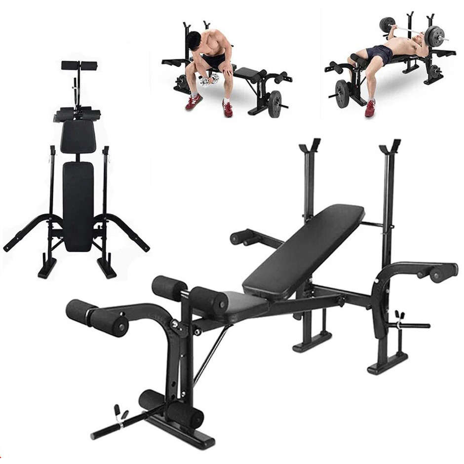 Jual Fitness Station Weight Bench Press Body Building Rig Home Gym ...