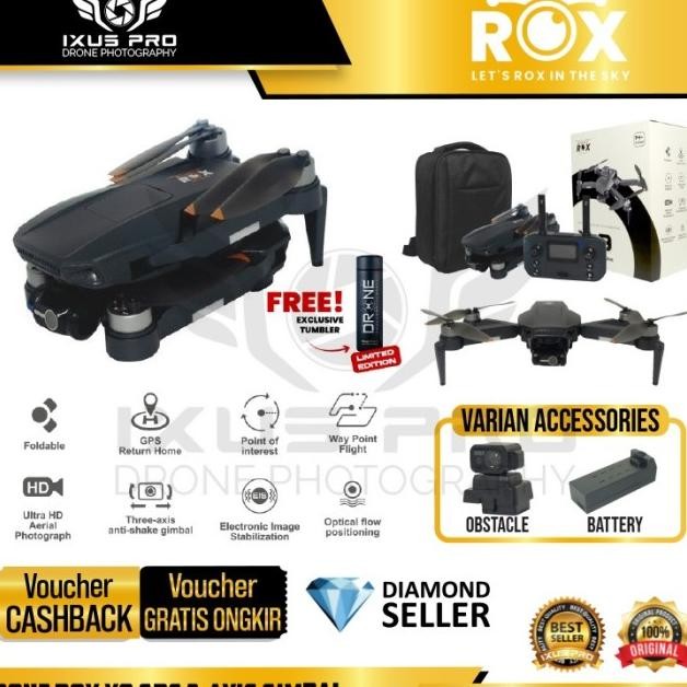 Jual Drone ROX X9 GPS 3-Axis Gimbal 3.5KM Camera 4K 25 n RC Quadcopter ...