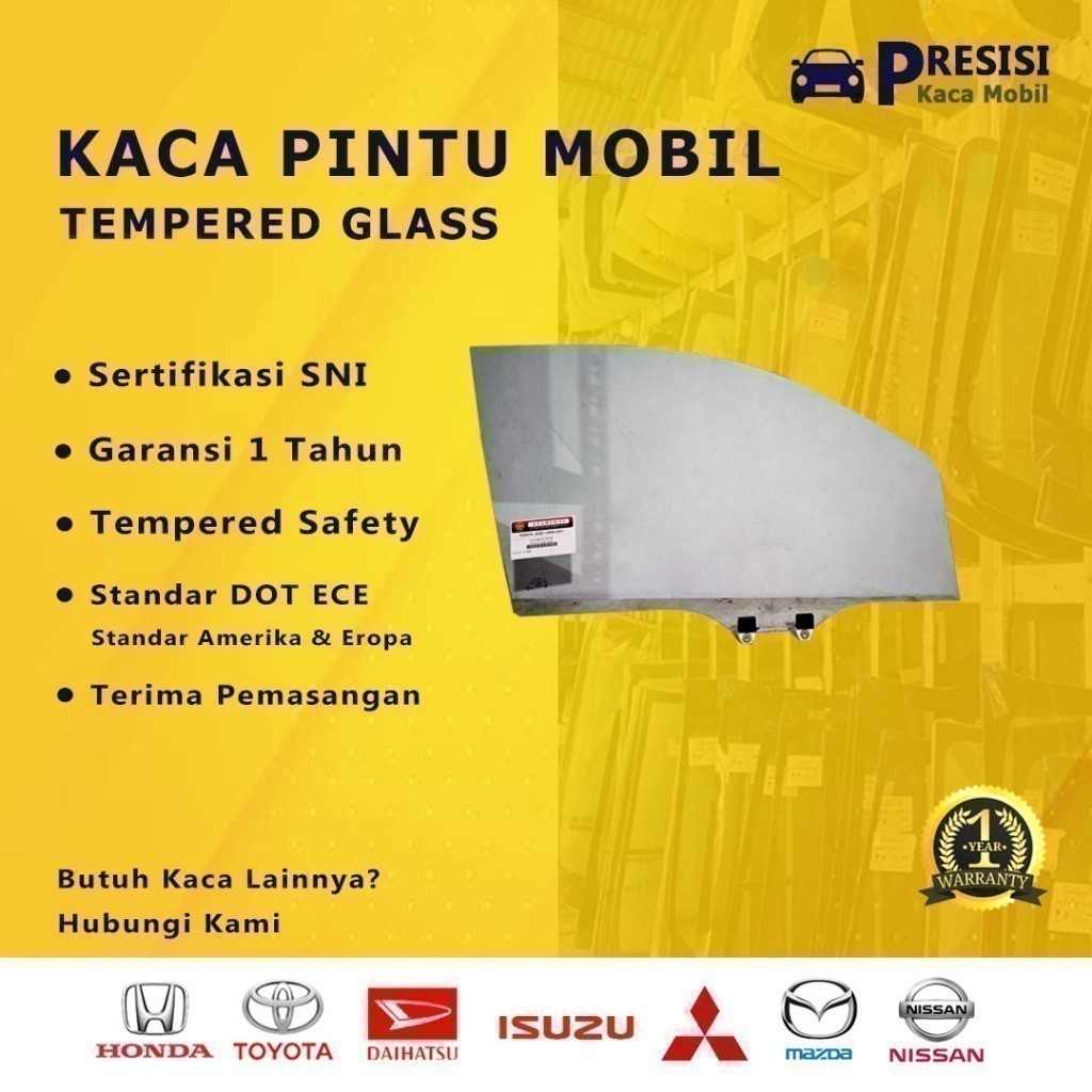 Jual Kaca Pintu Depan Kanan Mobil Toyota Kijang Super K Sni