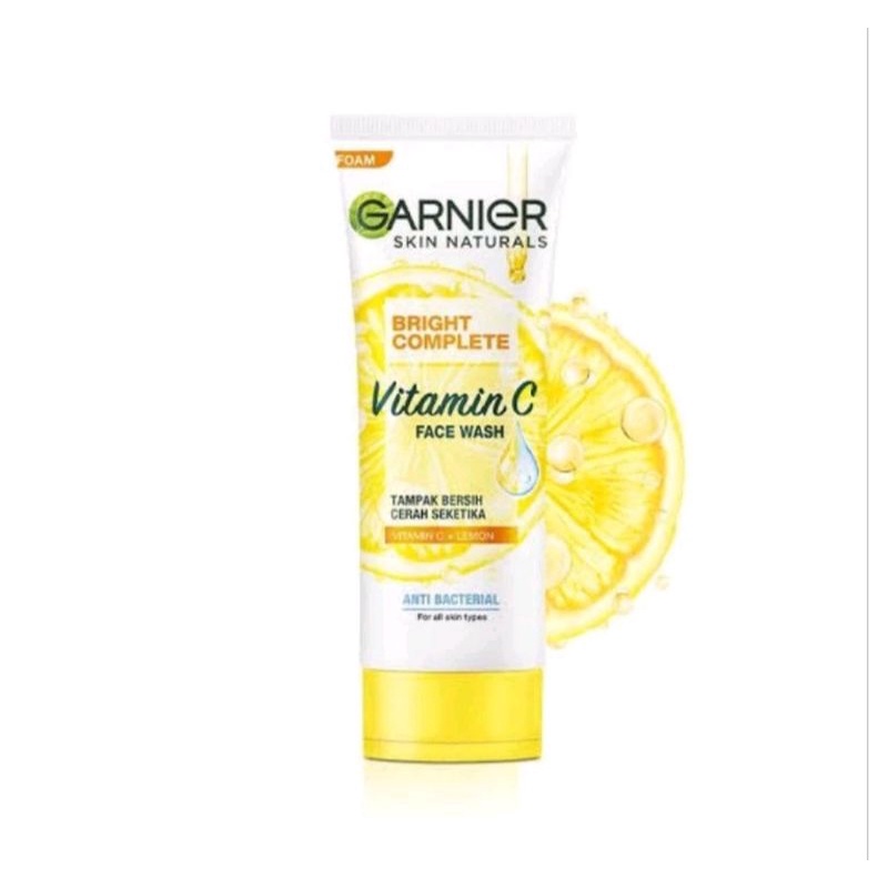 Jual Garnier Face Wash Bright Complete 100 ML Shopee Indonesia