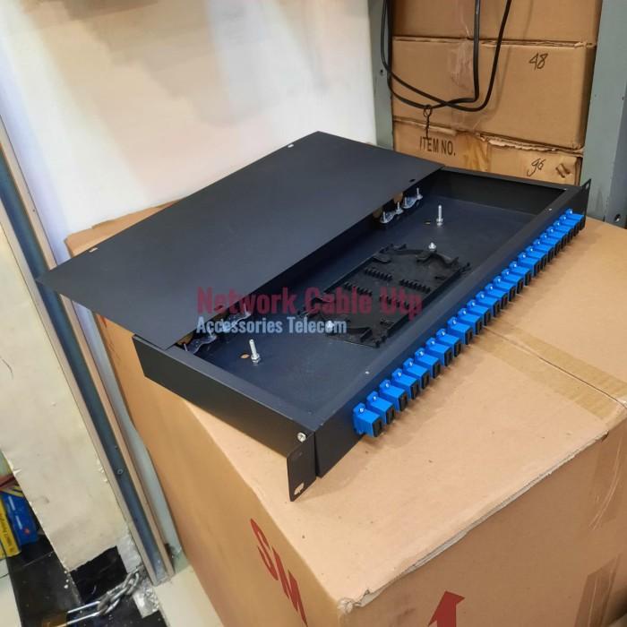 Jual Otb Rack 24 Core + Adapter Sc Upc / Otb Rack 24 Core Hitam ...