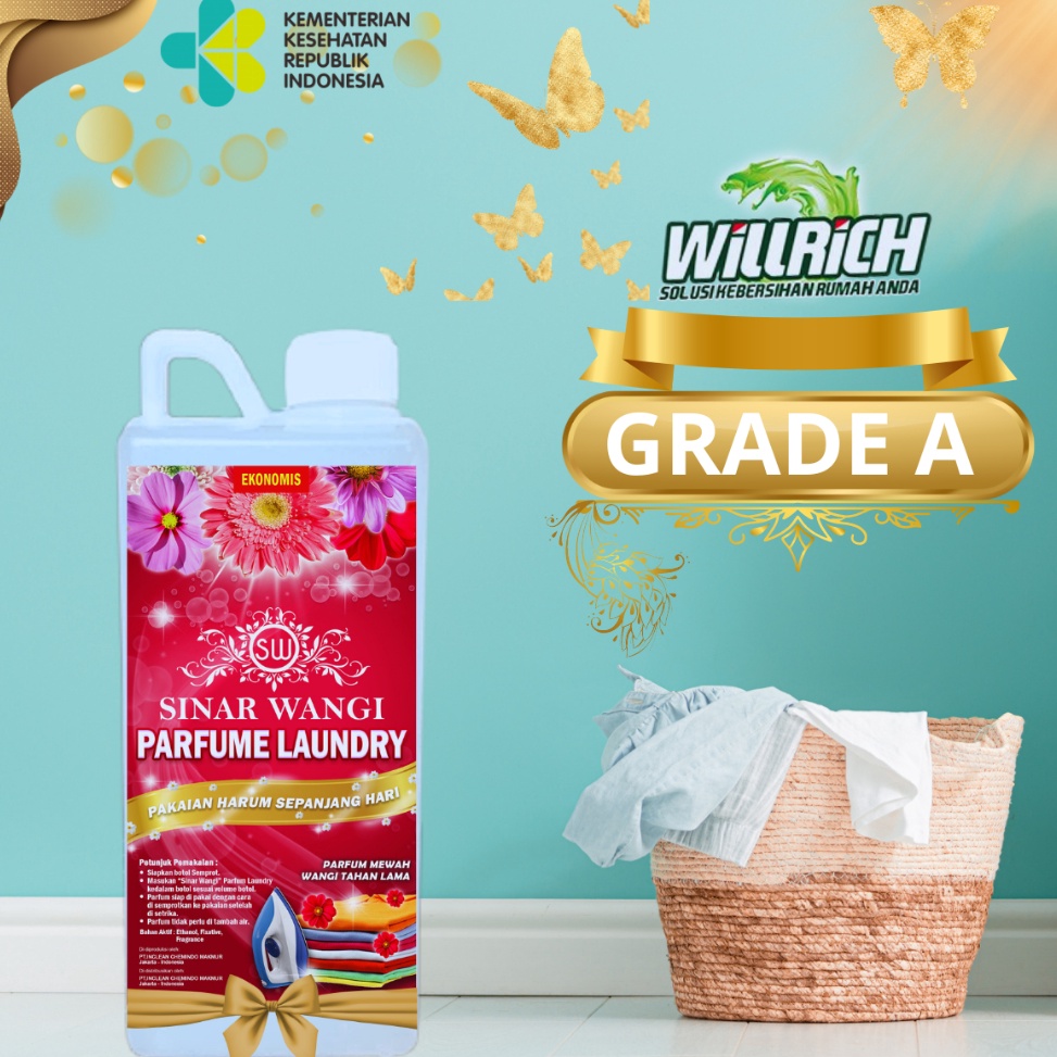 Jual LARIS MANIS LAUNDRY PARFUM PEWANGI PAKAIAN BERKUALITAS WILLRICH 1