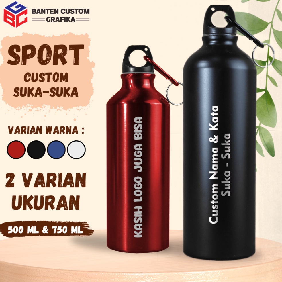 Jual Booming Botol Minum Sport 750ml Custom Desain Sendiri Free Grafir Nama Dan Cetak Poto 9377