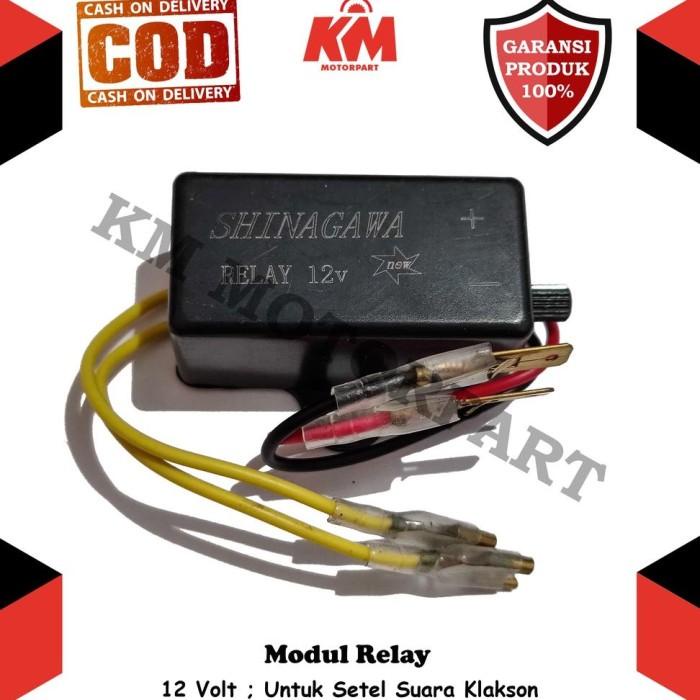 Jual MODUL RELAY KLAKSON MOTOR PUTUS SETELAN TELOLET 12V UNIVERSAL BISA