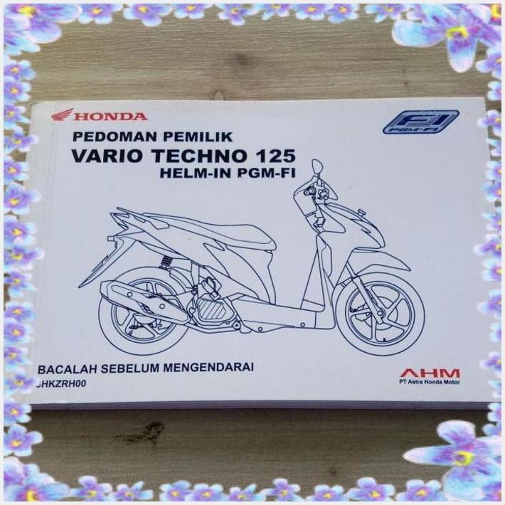 Jual Abk Buku Pedoman Pemilik Honda Vario Techno Helm In Pgm Fi Shopee Indonesia