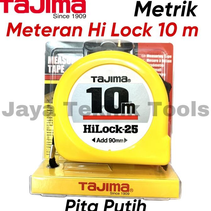 Jual Meteran Tajima 10 meter Hi Lock Kuning Measuring Tape Japan ...