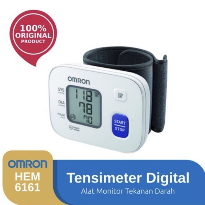 Jual Tensimeter Digital Omron HEM 6161 Pergelangan Tangan | Shopee ...