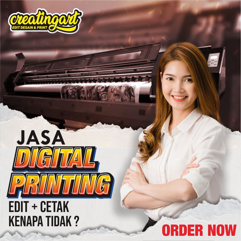 Jual Edit Desain Dan Cetak Spanduk Flexy Baliho Digital Printing