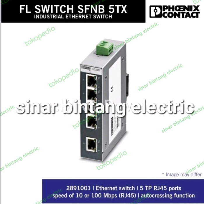 Jual PHOENIX CONTACT Industrial Switch FL SWITCH SFNB 5TX