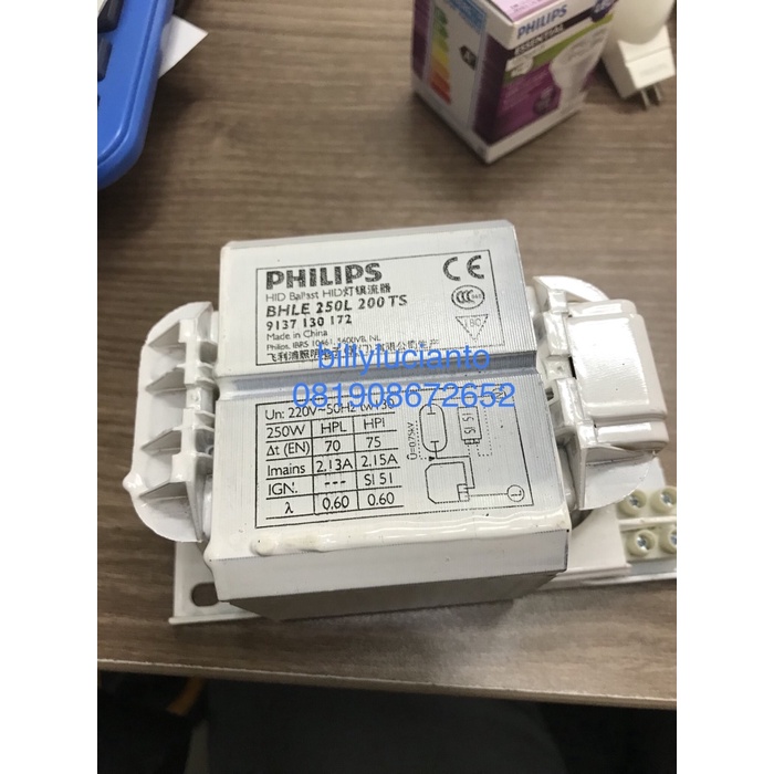 Jual Trafo / Ballast Philips Bhl 250 Watt Untuk Hpl-N / Hpi-T 250 ...