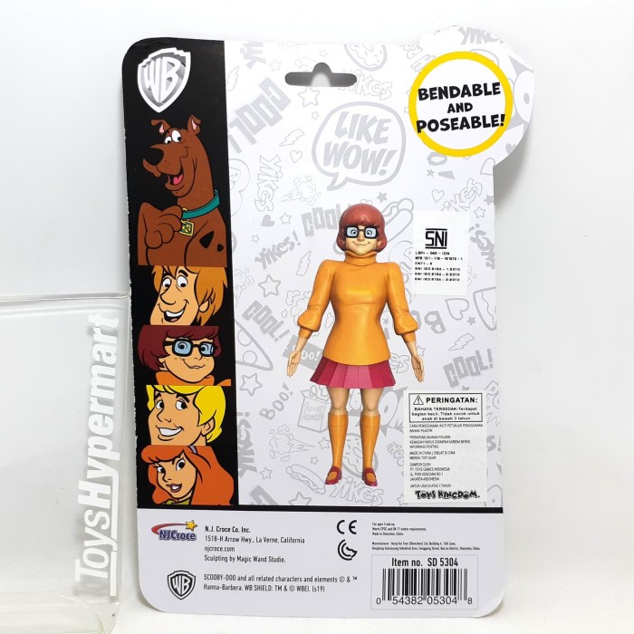 Jual Original Velma Scooby Doo Bendable Figure Nj Croce Zazabila8888 Shopee Indonesia 1277