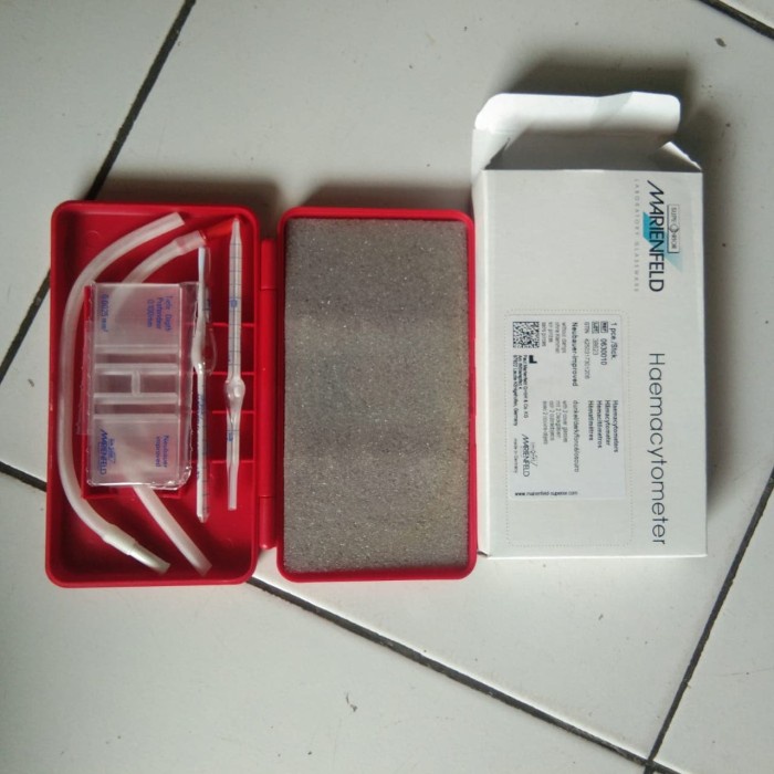 Jual Bestseller Haemocytometer Marienfeld Superior / Kamar Hitung Set ...