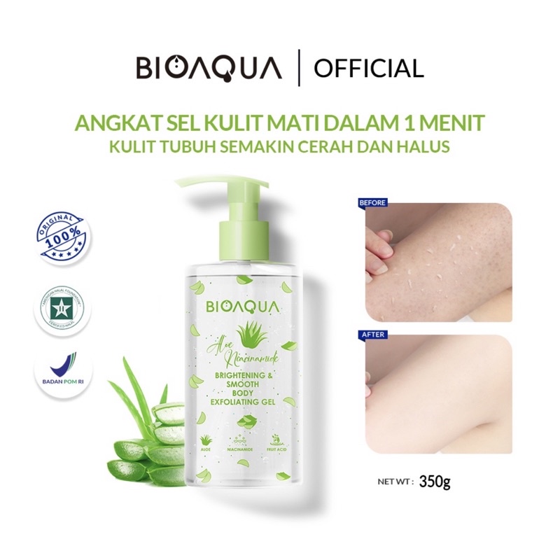 Jual BIOAQUA Body Scrub Badan Niacinamide Brightening & Nourishing Body