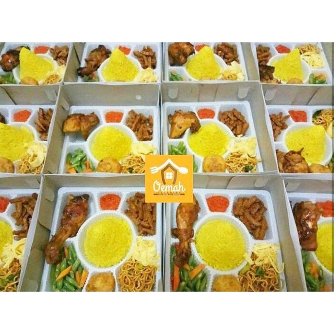 Jual 1Set Box Nasi + Mika Nasi Sekat 7 Harga Grosir/ Box Tumpeng/Dus ...