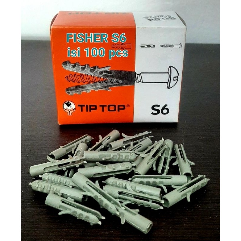 Jual Sekrup S6 + Angkur Tembok S6 - 1 Pa Isi 100 Pcs | Shopee Indonesia