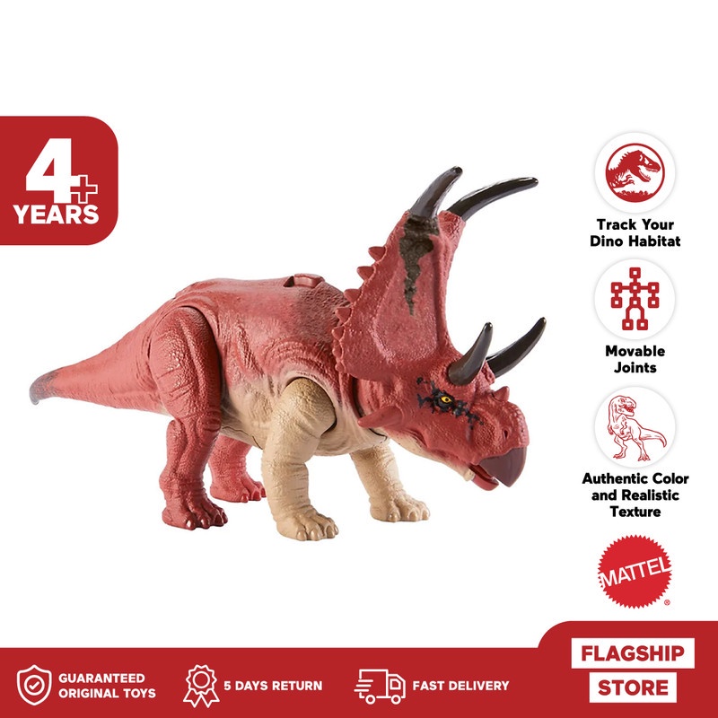 Jual Jurassic World Dino Trackers Diabloceratops Mainan Action Figure Shopee Indonesia 4086