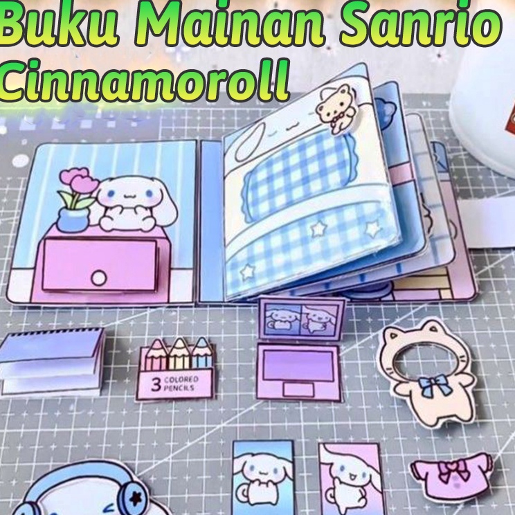 Jual Pro Seller5m0La Sanrio Quiet Book Cinnamoroll Kuromi Buku Diy ...