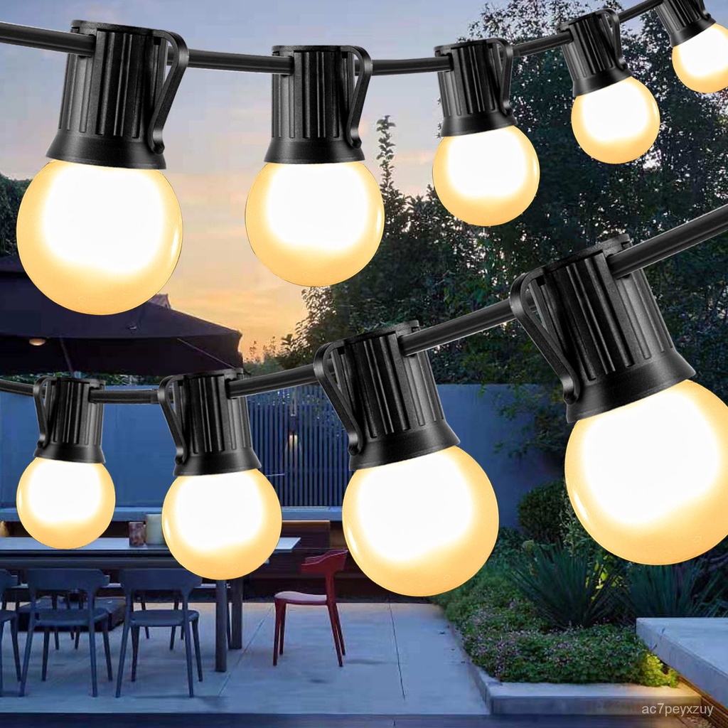 Jual &Connectable E26 Socket Frosted White Festoon LED Light Outdoor ...