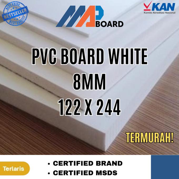 Jual Pvc Board Pvc Foam Board 8mm Ukuran 122 X 244 Cm Map Board Shopee Indonesia 6656