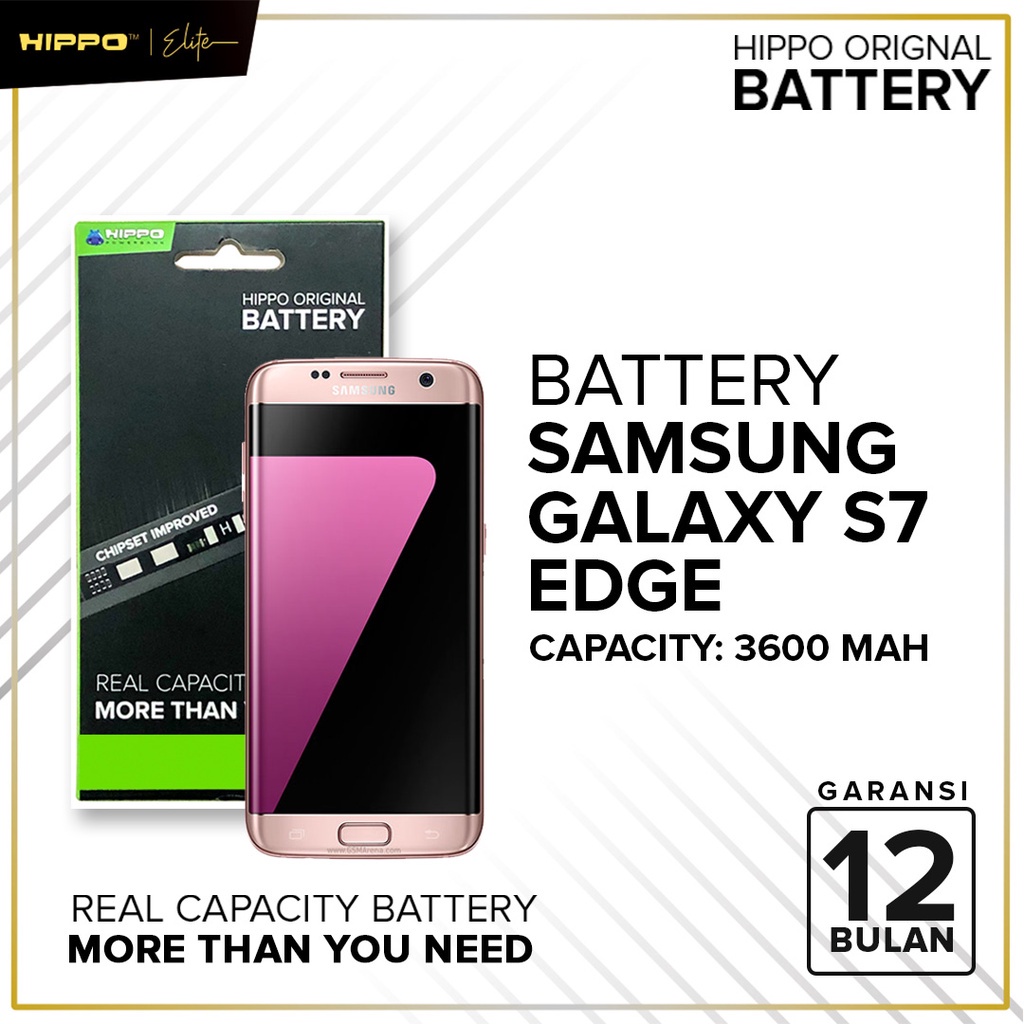 Jual Hippo Baterai Samsung Galaxy S7 Edge G935 3600mah Original Battery Premium Batu Battery