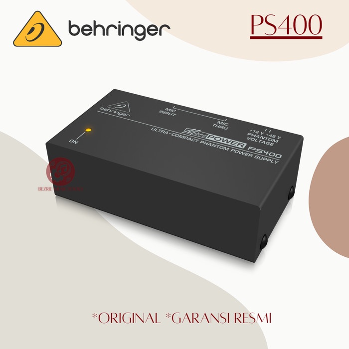 Jual Behringer MicroPower PS400 Microphone Phantom Power Supply