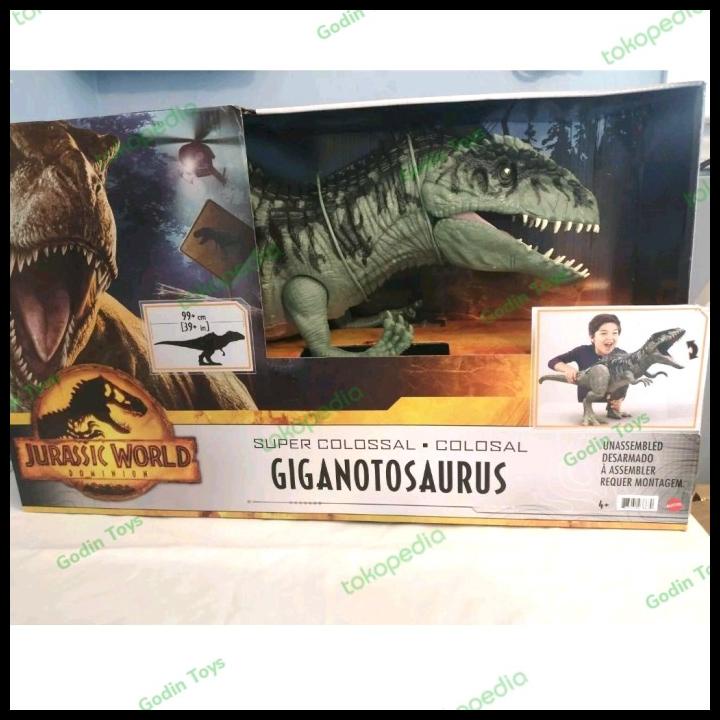 Jual Jurassic World Dominion Giganotosaurus Super Colossal Mattel Shopee Indonesia